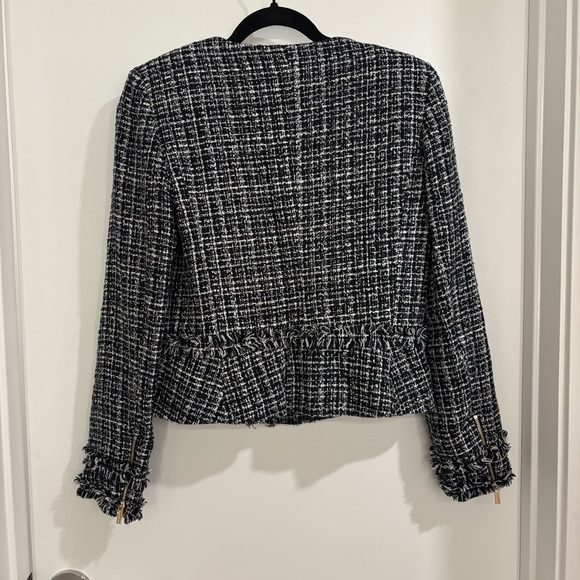 Karl Lagerfeld black and white tweed jacket - Picture 3 of 4
